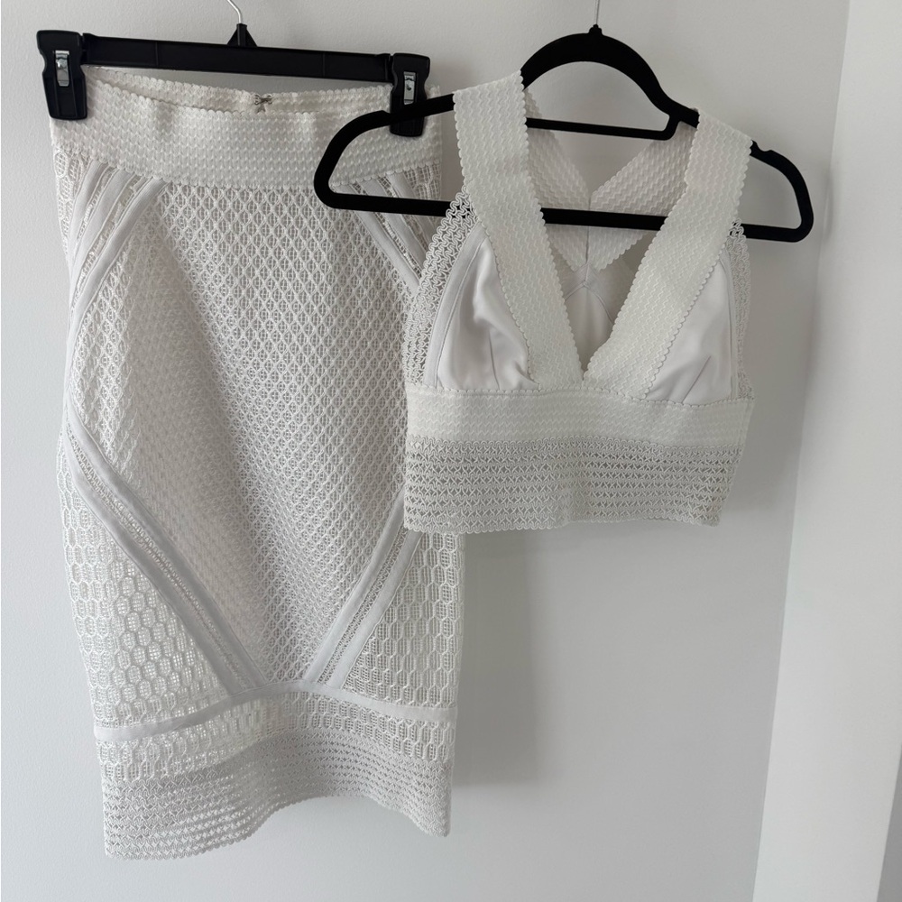 Jonathan Simkhai Cream Textured Knit Top